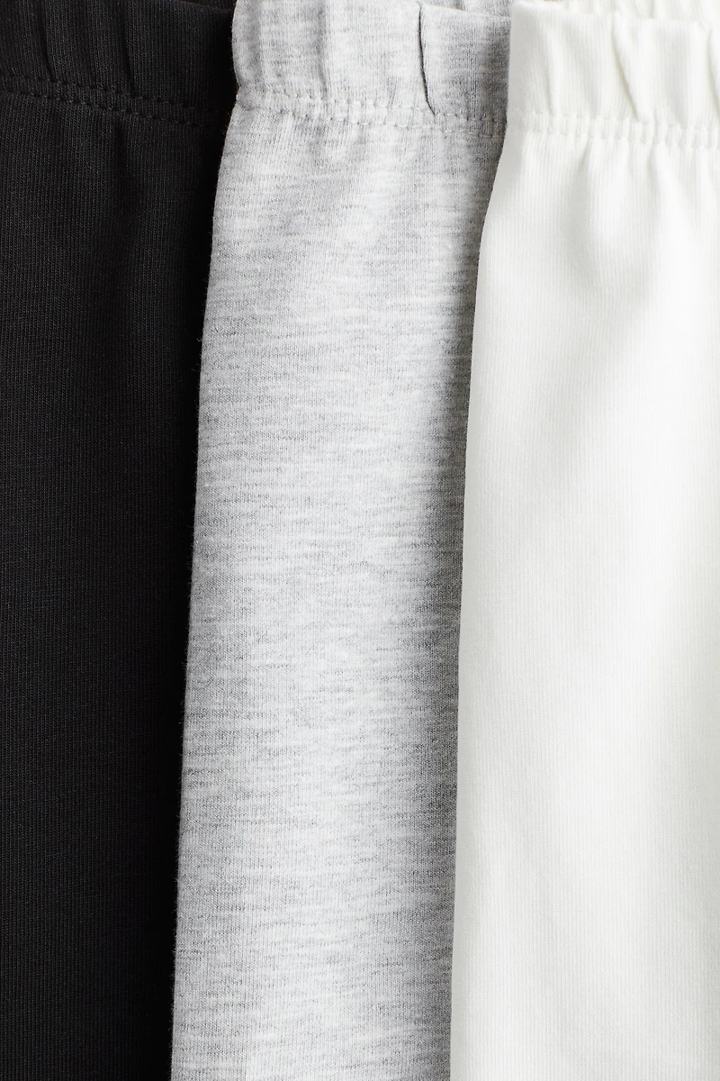 Lot de 3 leggings en coton
