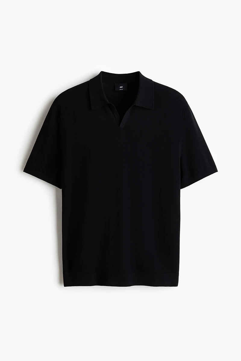 Regular-Fit Silk-Blend Polo Shirt
