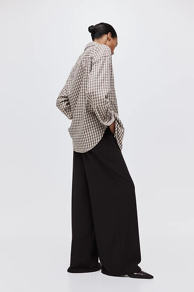 Wide-Leg Jersey Pants