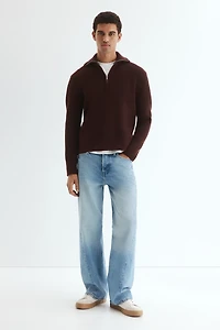 Regular-Fit Half-Zip Sweater