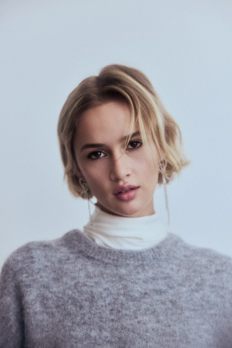 Chandail ample en mélange d'alpaga