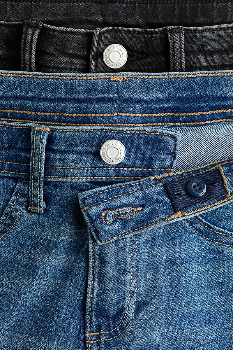 2-pack Flared Leg Low Jeans