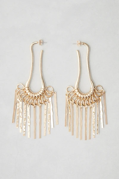 Fringed Dangle Earrings