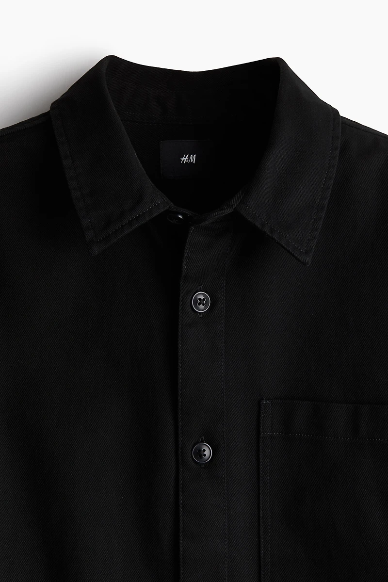 Regular-Fit Cotton Twill Overshirt