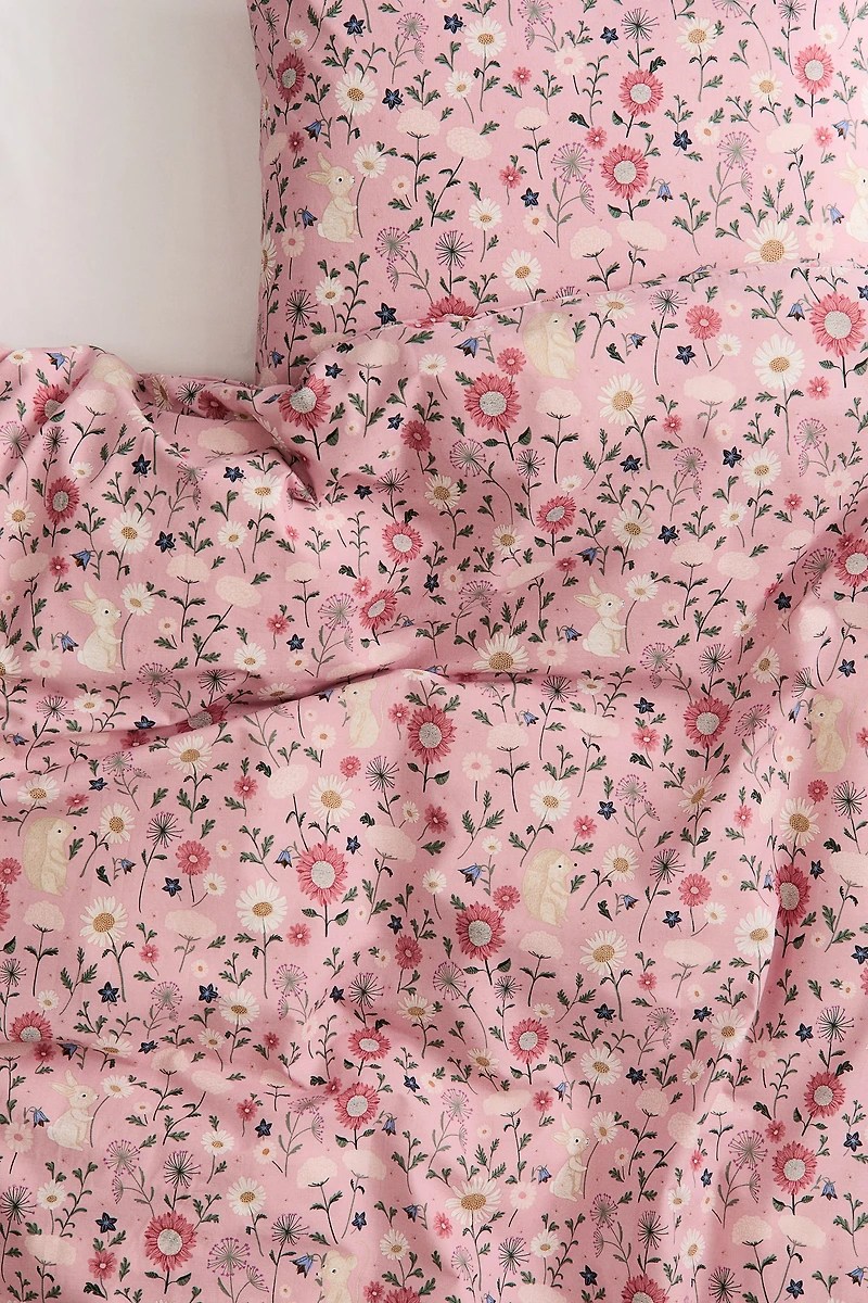 Patterned Twin Duvet Cover Set