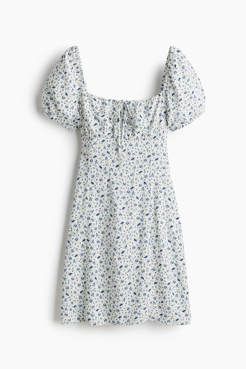 Puff-Sleeved Dress