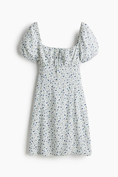 Puff-Sleeved Dress