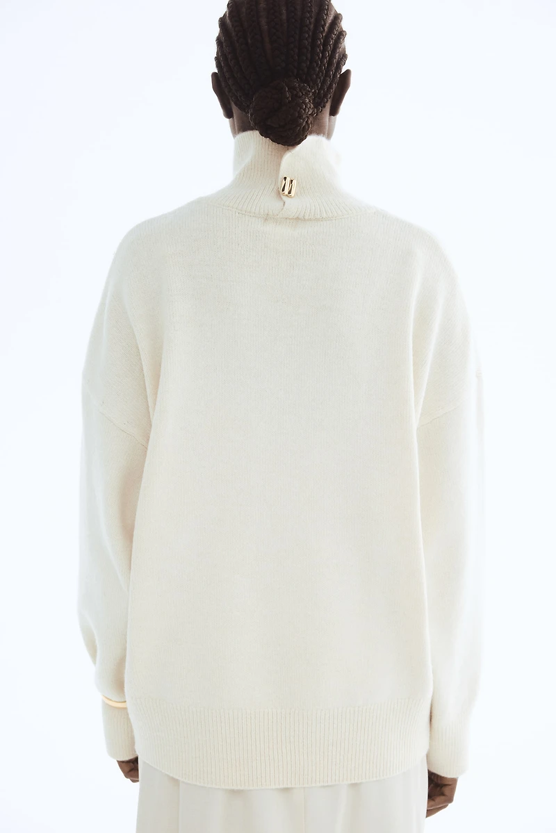 Oversized Mock-Turtleneck Sweater