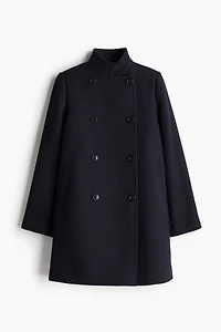 Manteau au genou à double boutonnage