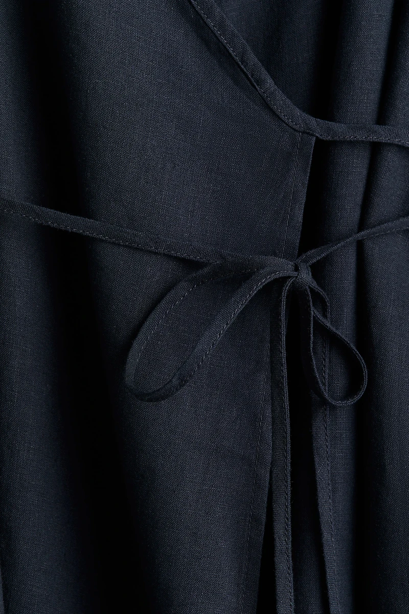 Linen-Blend Robe