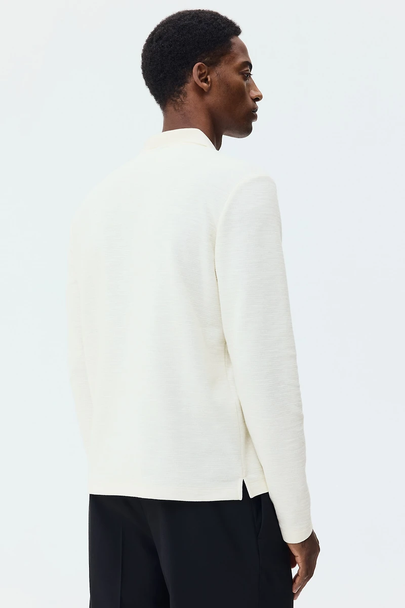 Slim-Fit Long-Sleeved Polo Shirt