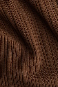 Flared Rib-Knit Pants