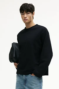 Oversized Long-Sleeved Jersey Shirt