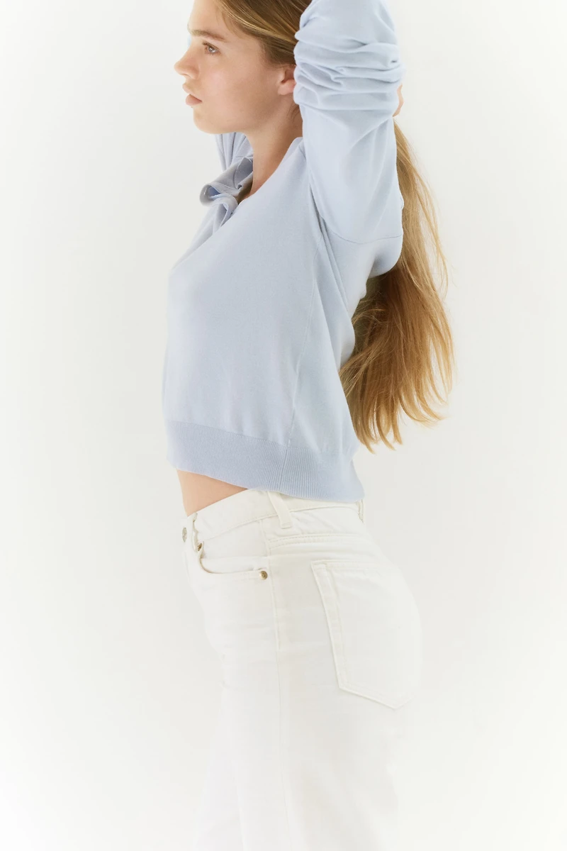 Long-Sleeved Polo Shirt