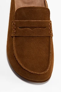 Leather Mule Loafers
