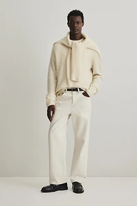 Regular-Fit Rib-Knit Wool Sweater