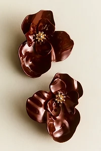 Flower-Shaped Statement Earrings