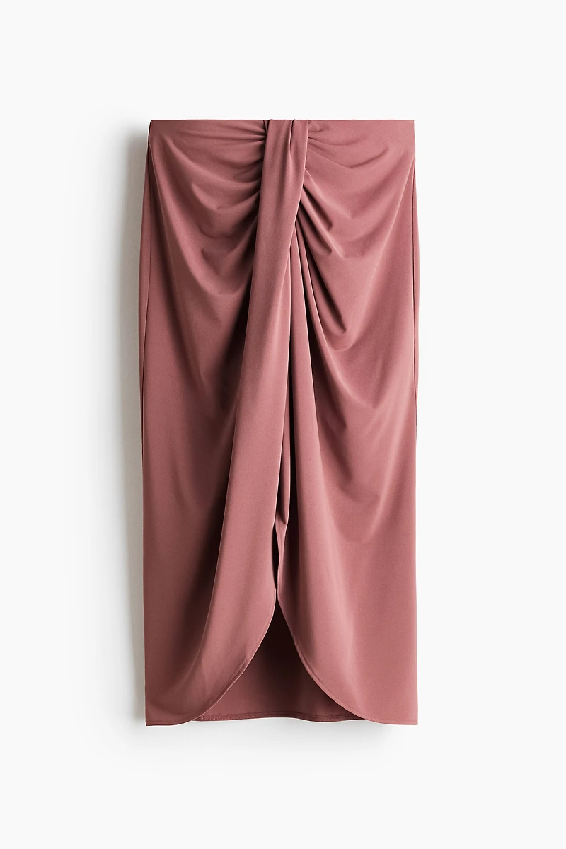 Draped Jersey Skirt