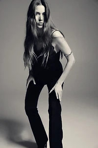 Jean évasé taille haute