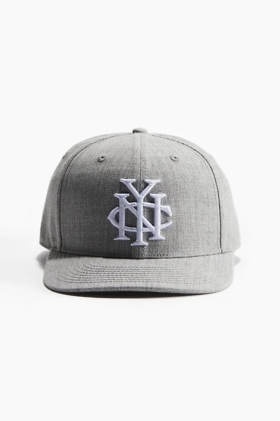 Cap with Embroidered Motif