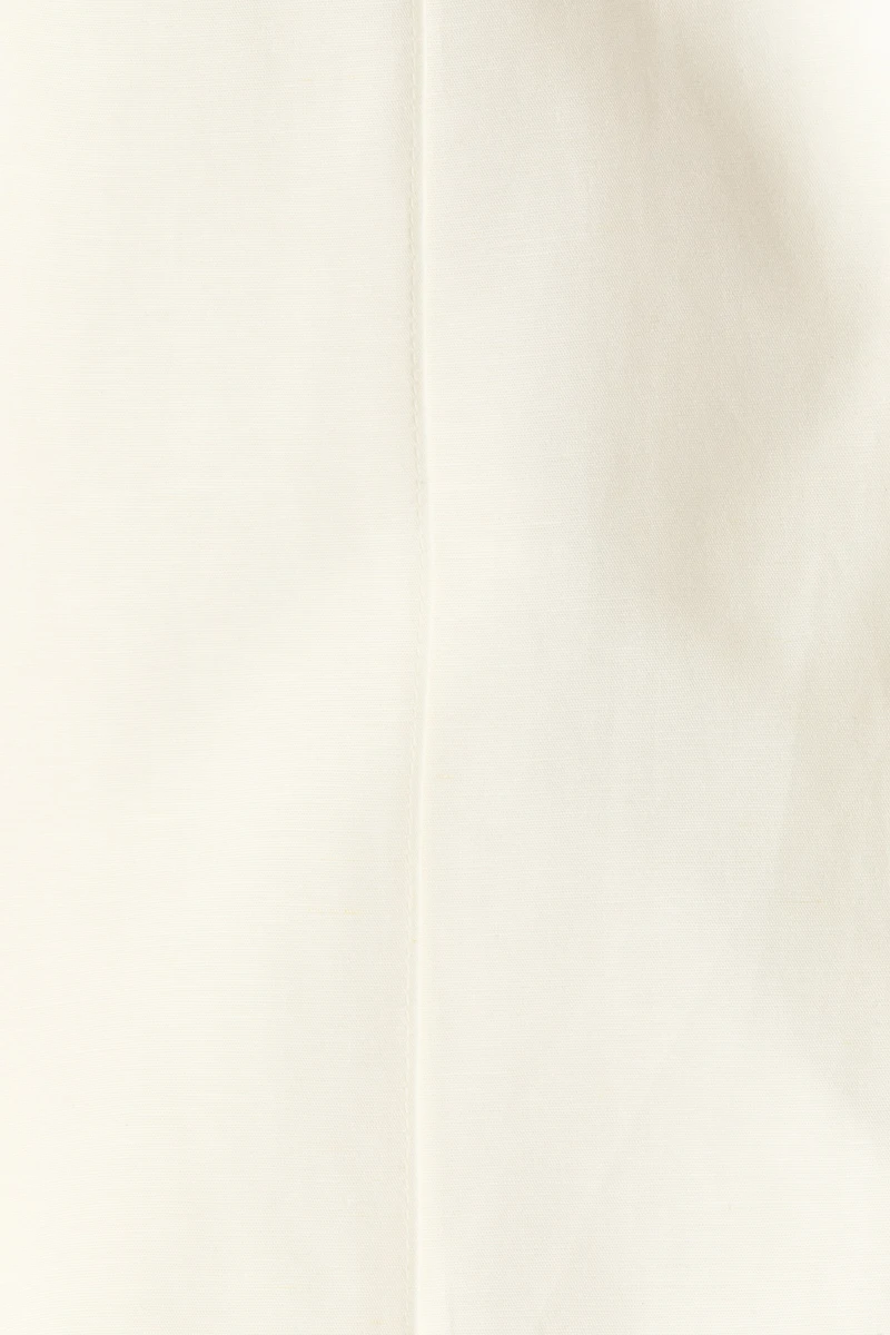 Linen-Blend Barrel-Leg Pants
