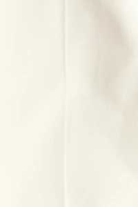 Linen-Blend Barrel-Leg Pants