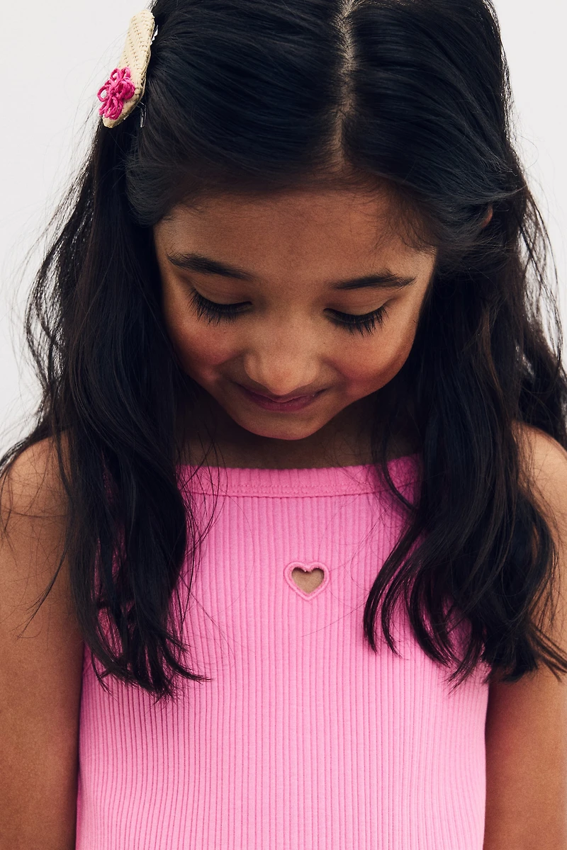 Ribbed strappy dress