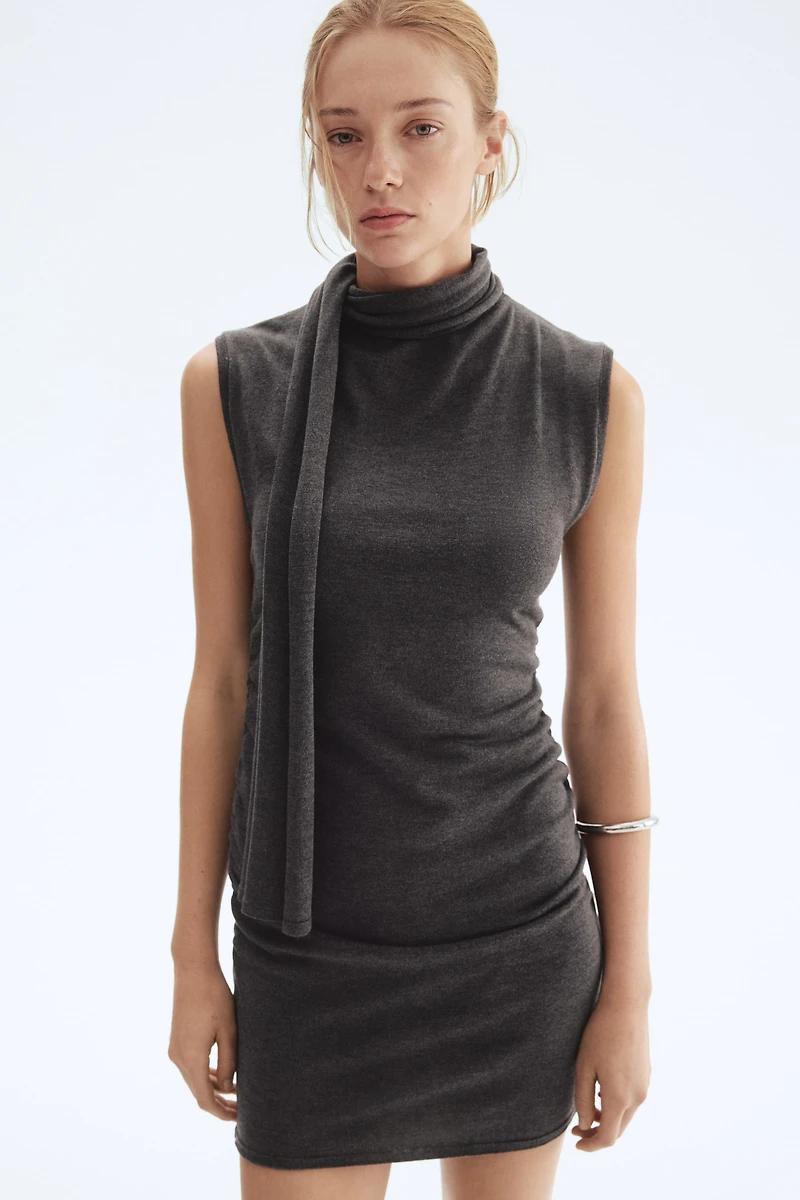 Scarf-Collar Dress