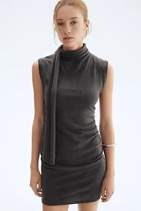 Scarf-Collar Dress