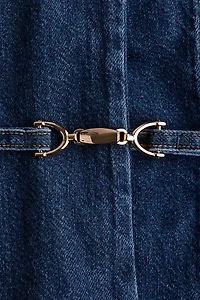 Robe en denim avec boucles