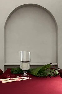 Large Footed Glass Vase