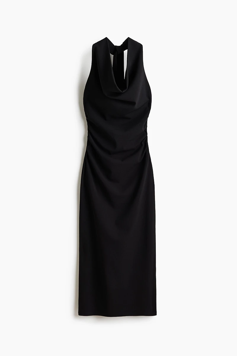 Draped Halterneck Dress