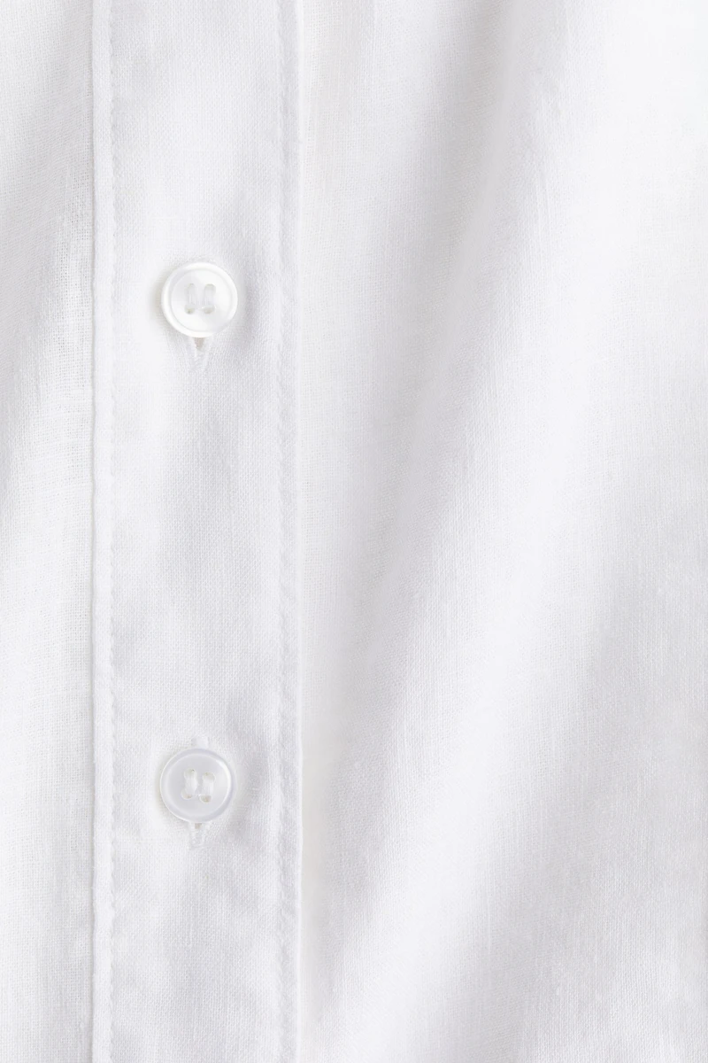 Linen-Blend Shirt