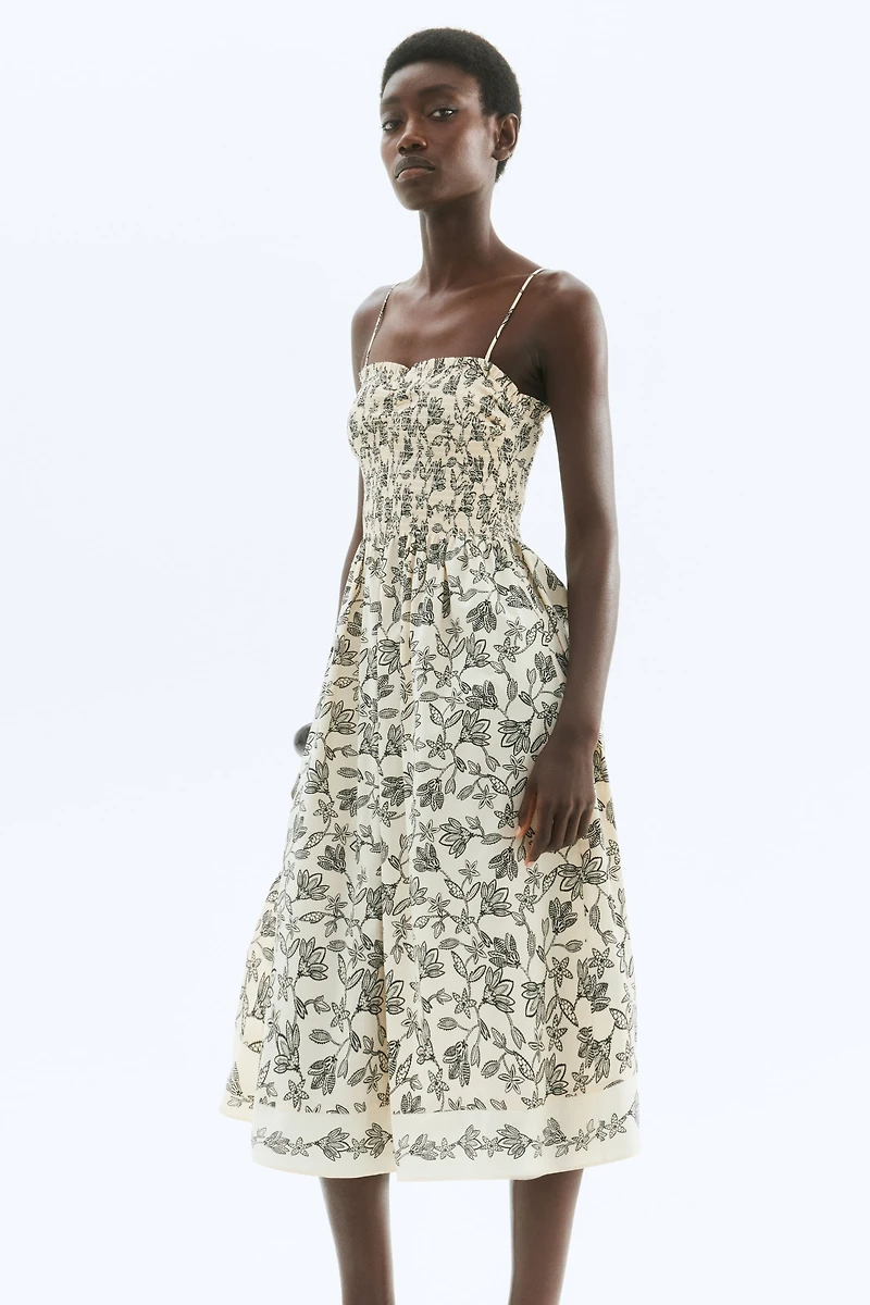 Smocked-bodice Dress