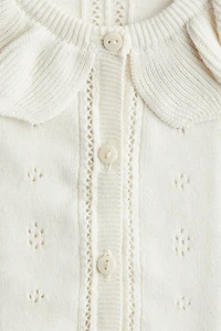 Pointelle-Knit Cardigan