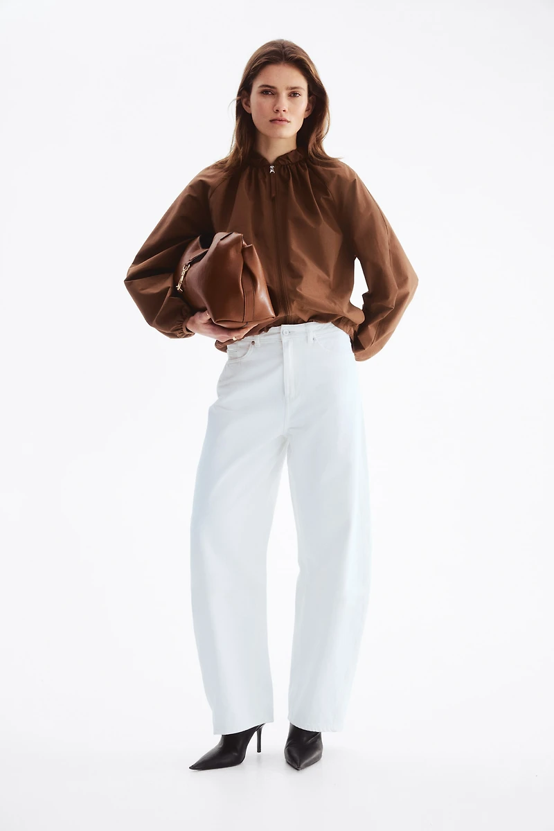 Gathered Bomber Jacket