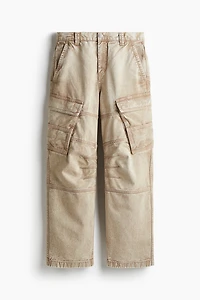 Loose-Fit Cotton Cargo Pants