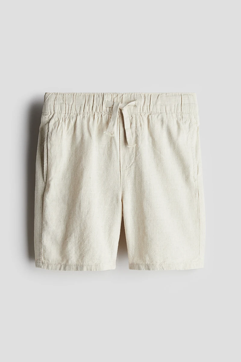 Linen-Blend Shorts
