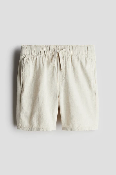 Linen-Blend Shorts