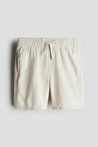 Linen-Blend Shorts
