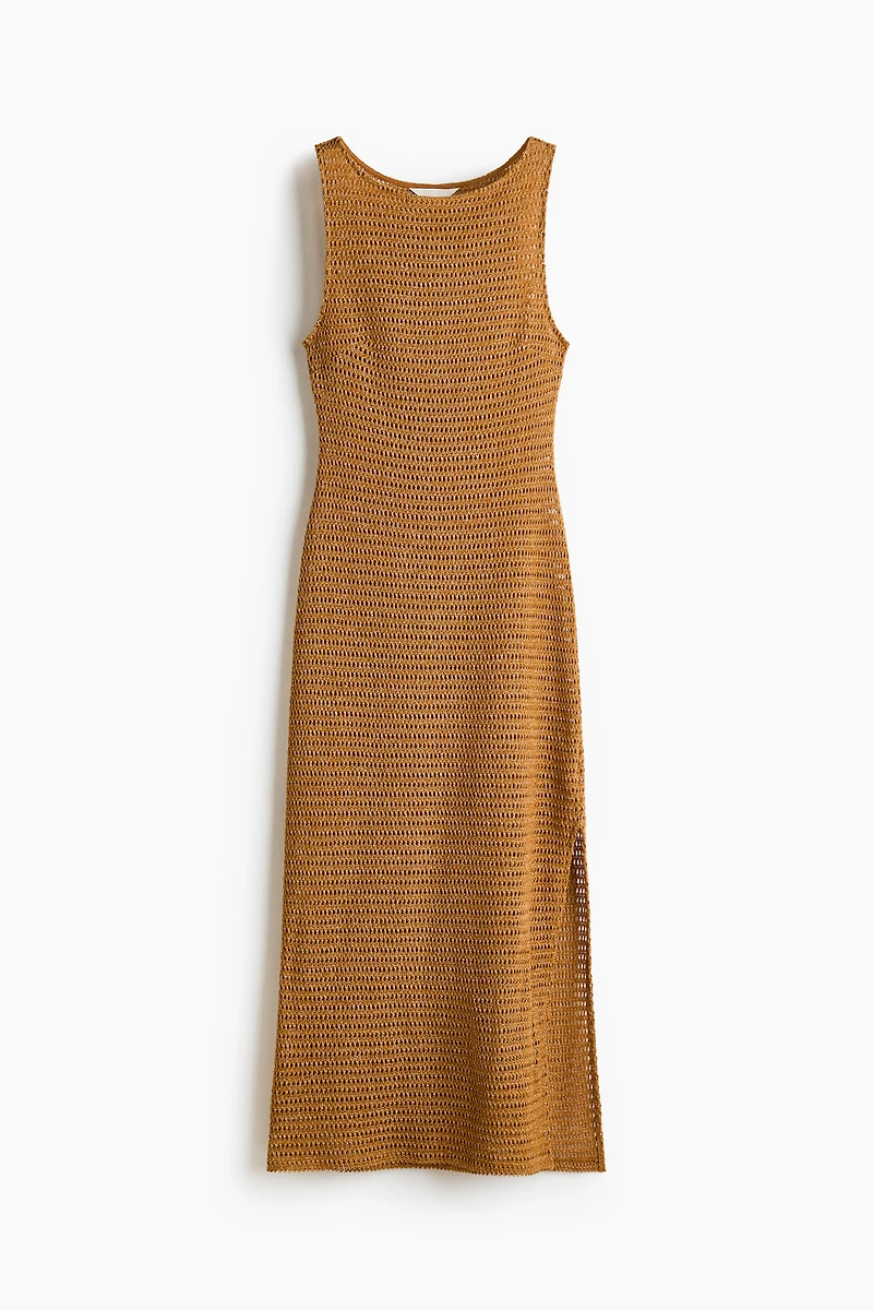 Glittery Crochet-Look Dress