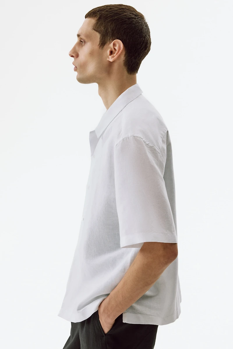 Relaxed-Fit Linen-Blend Resort Shirt
