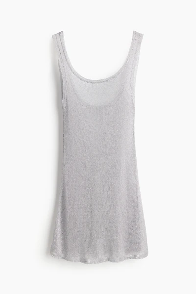 Fine-knit A-line Dress