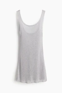 Fine-knit A-line Dress