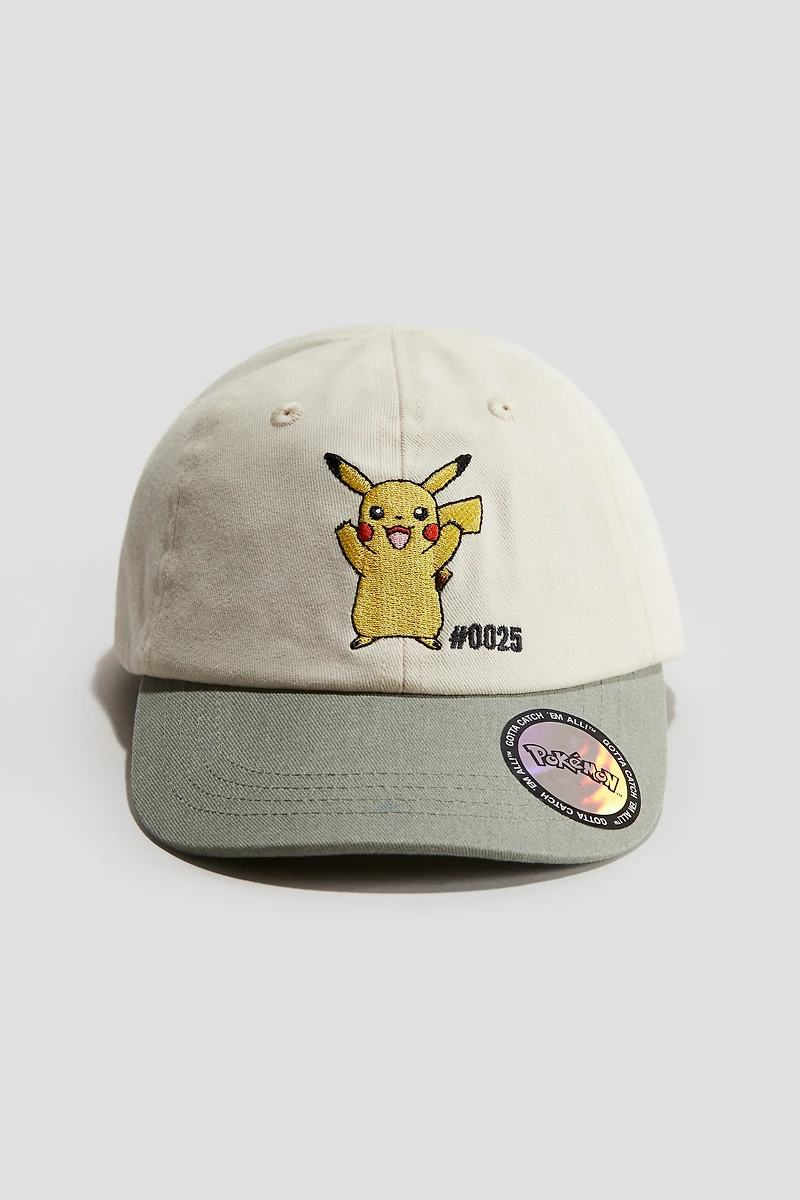 Motif-Detail Cotton Cap