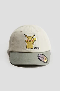 Motif-Detail Cotton Cap