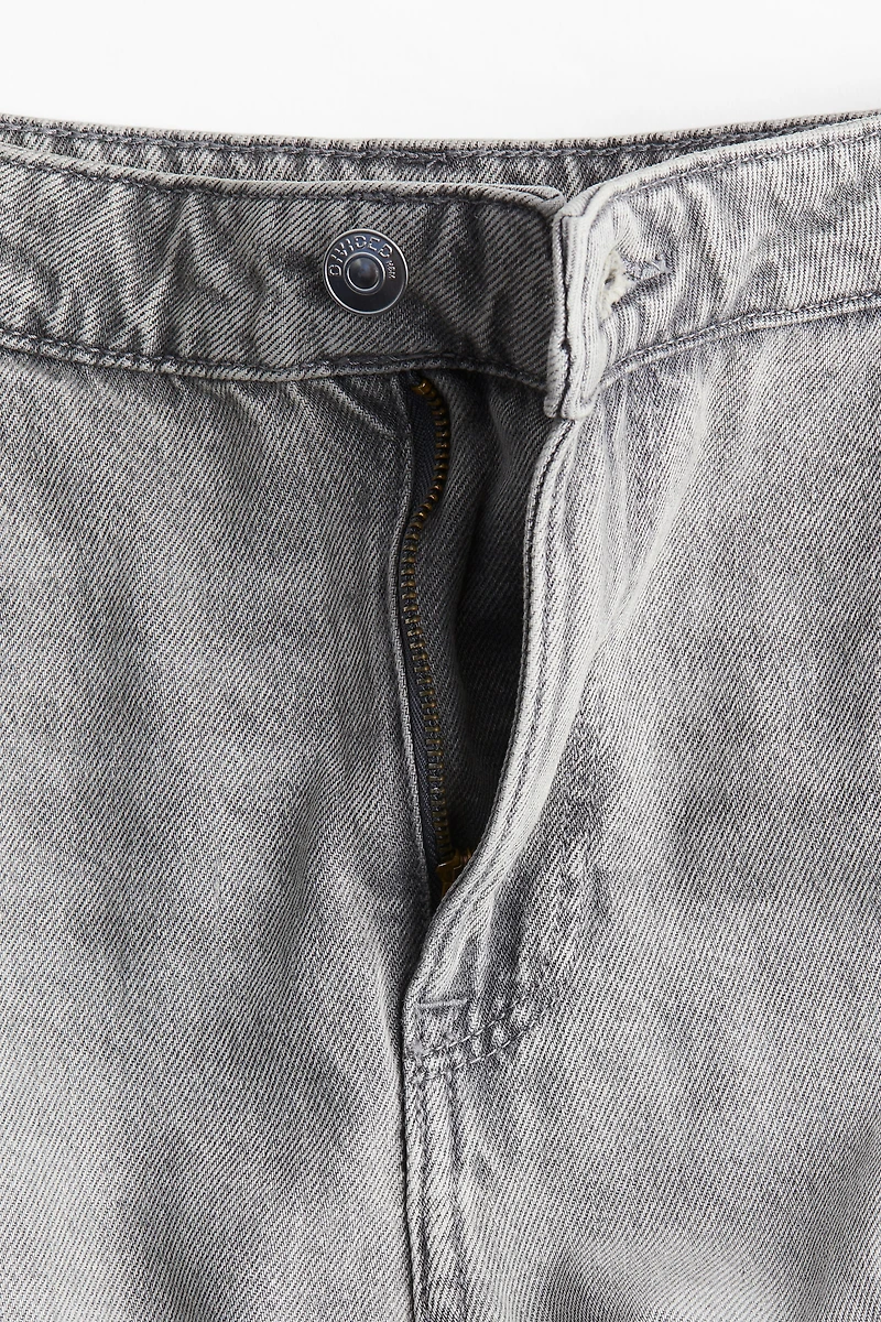 Denim Cargo Pants