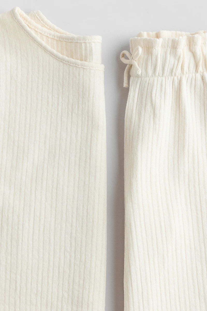 2-Piece Ruffle-Trimmed Set