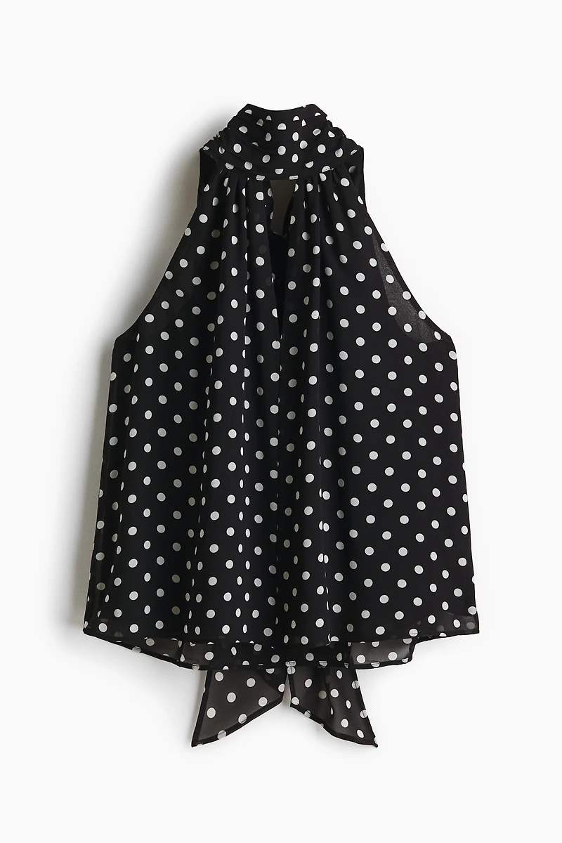 Top with Scarf Collar