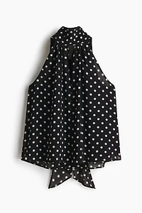 Top with Scarf Collar